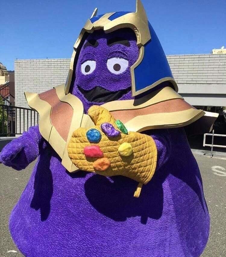 Thanos after eating McDonalds