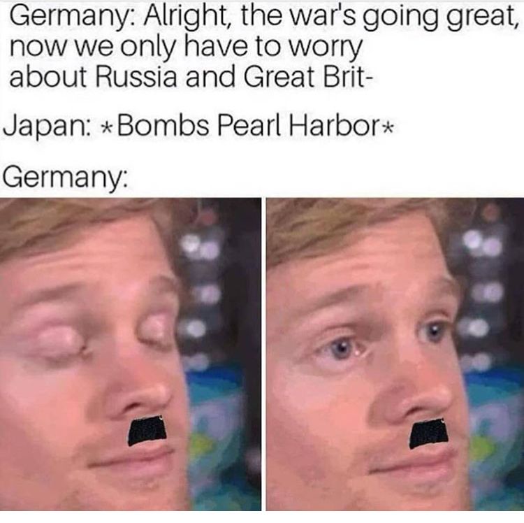 *Bombs Pearl Harbour*