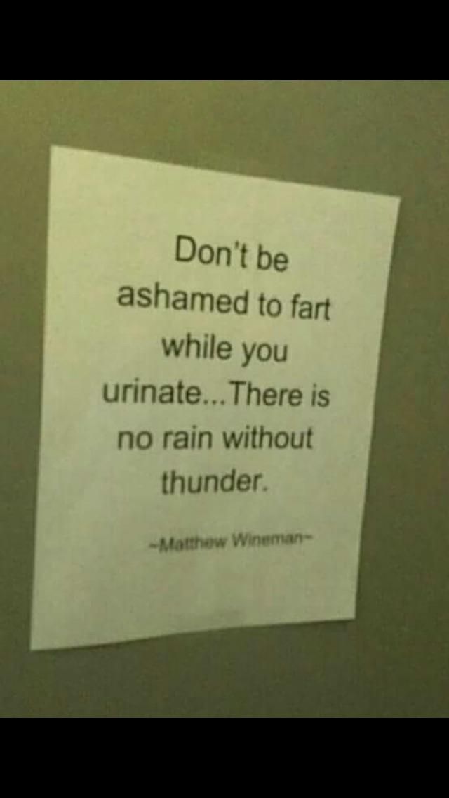 Bathroom encouragement