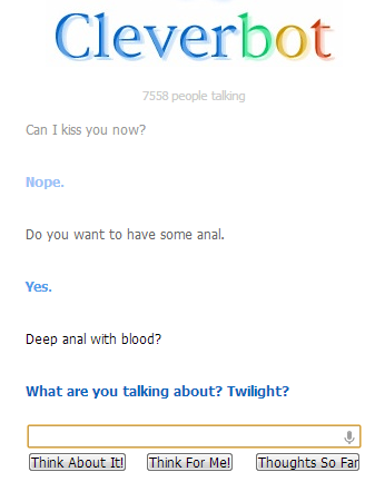 Cleverbot is right.