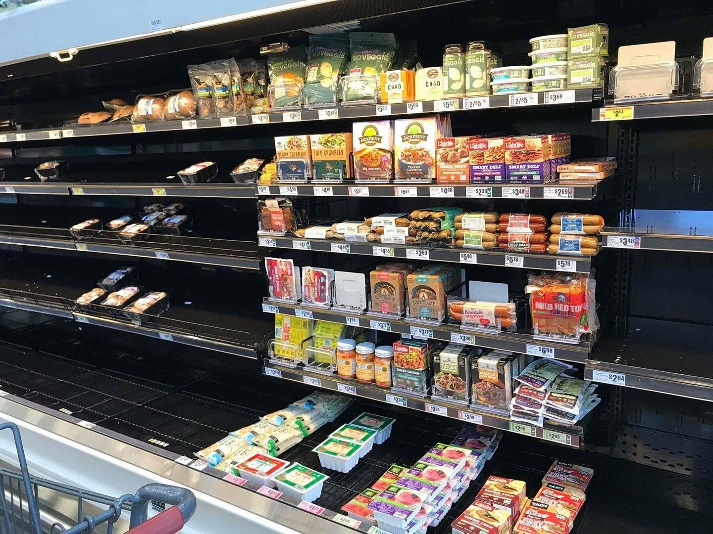 Even with a hurricane approaching, people would rather starve than eat vegan food