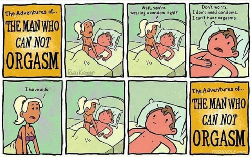 The adventures of the man who cannot orgasm