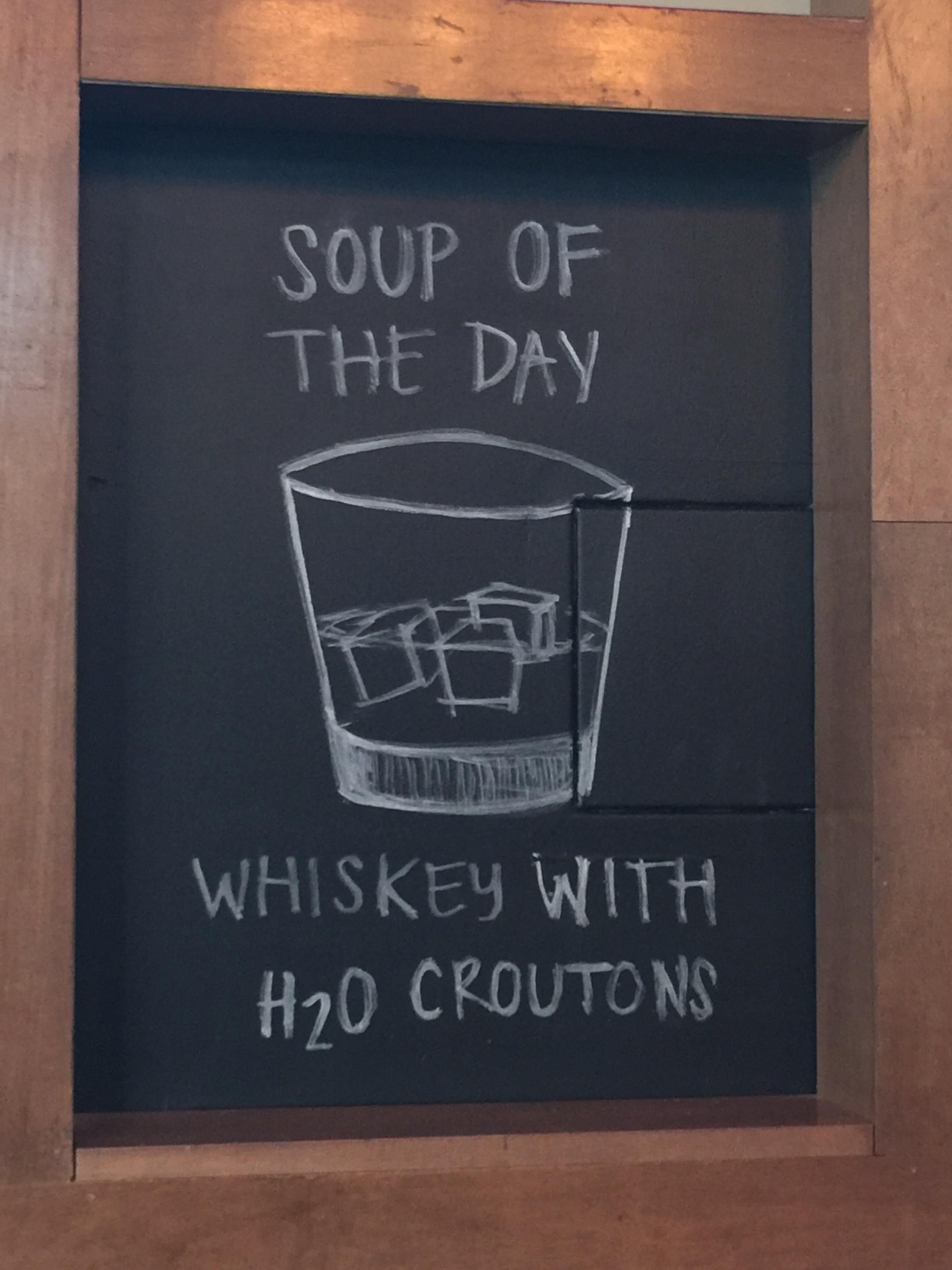 I’ll have the soup and salad, please...