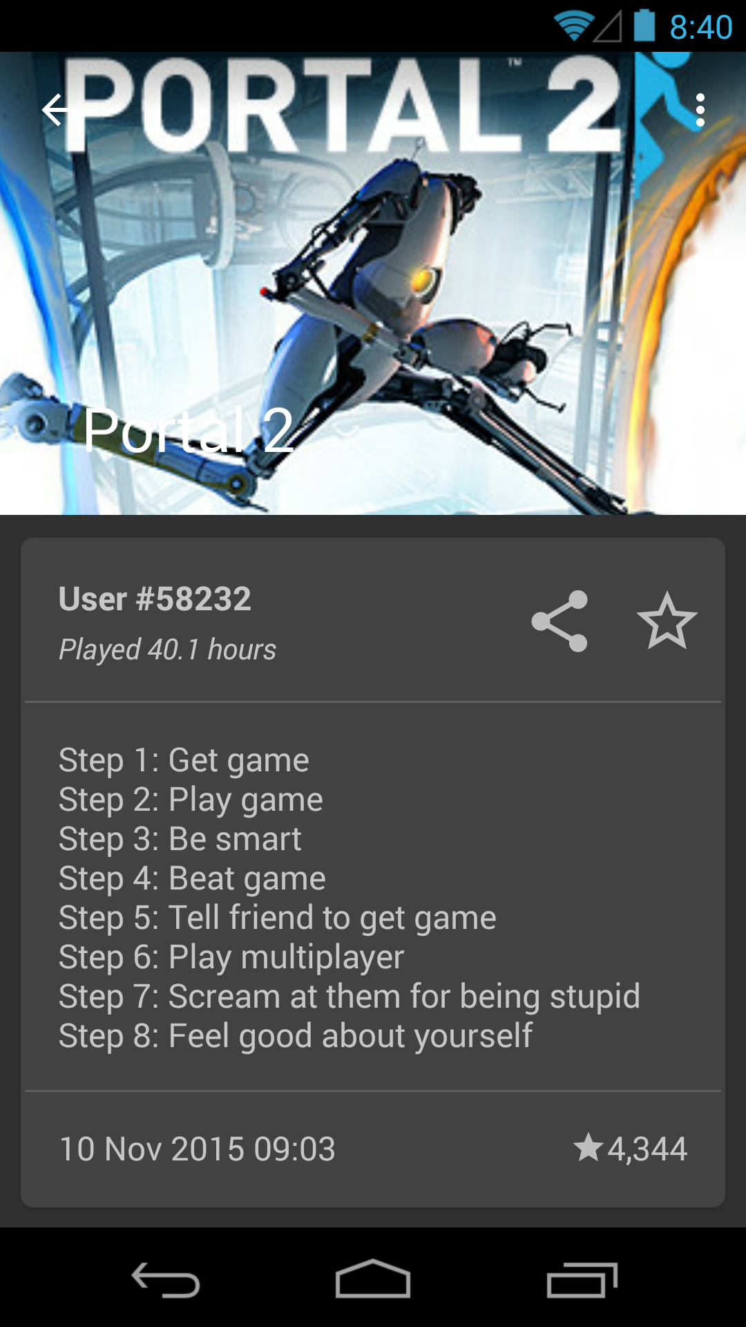 How to play Portal.