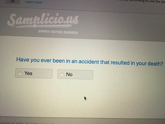 From my last survey : Have I ever ?
