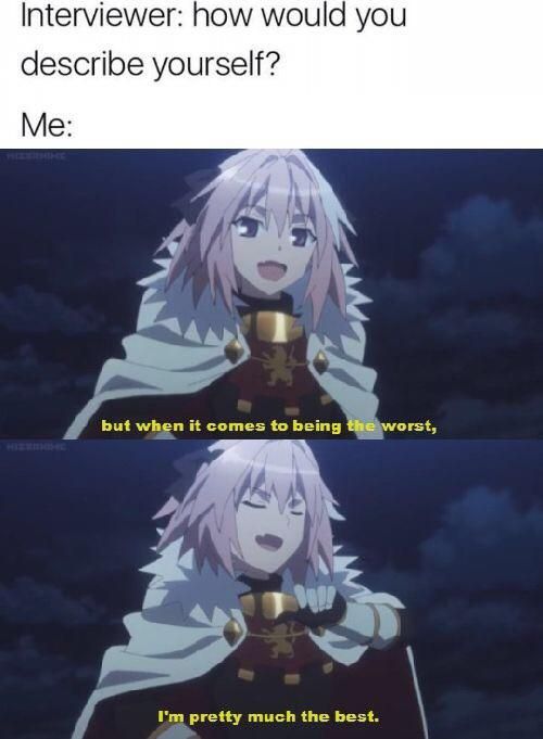 "It’s the only thing I’m good at, really"