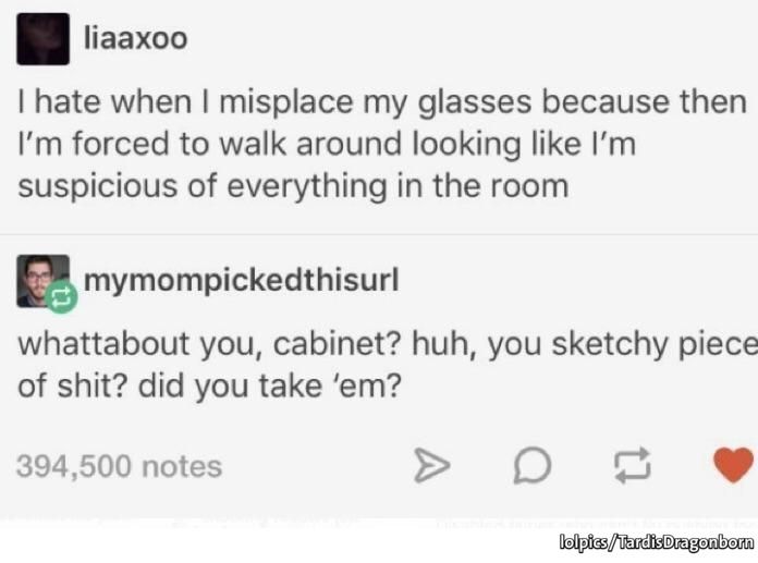 Suspicious furniture