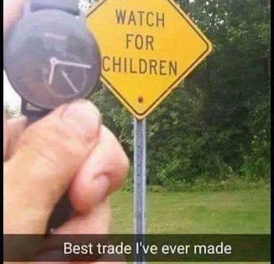Watch for children