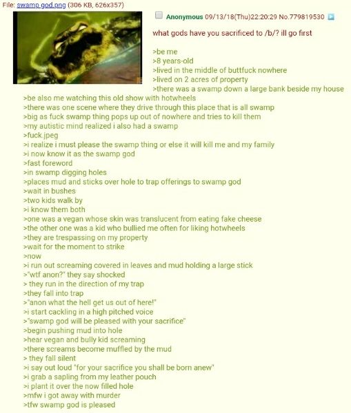 The swamp god