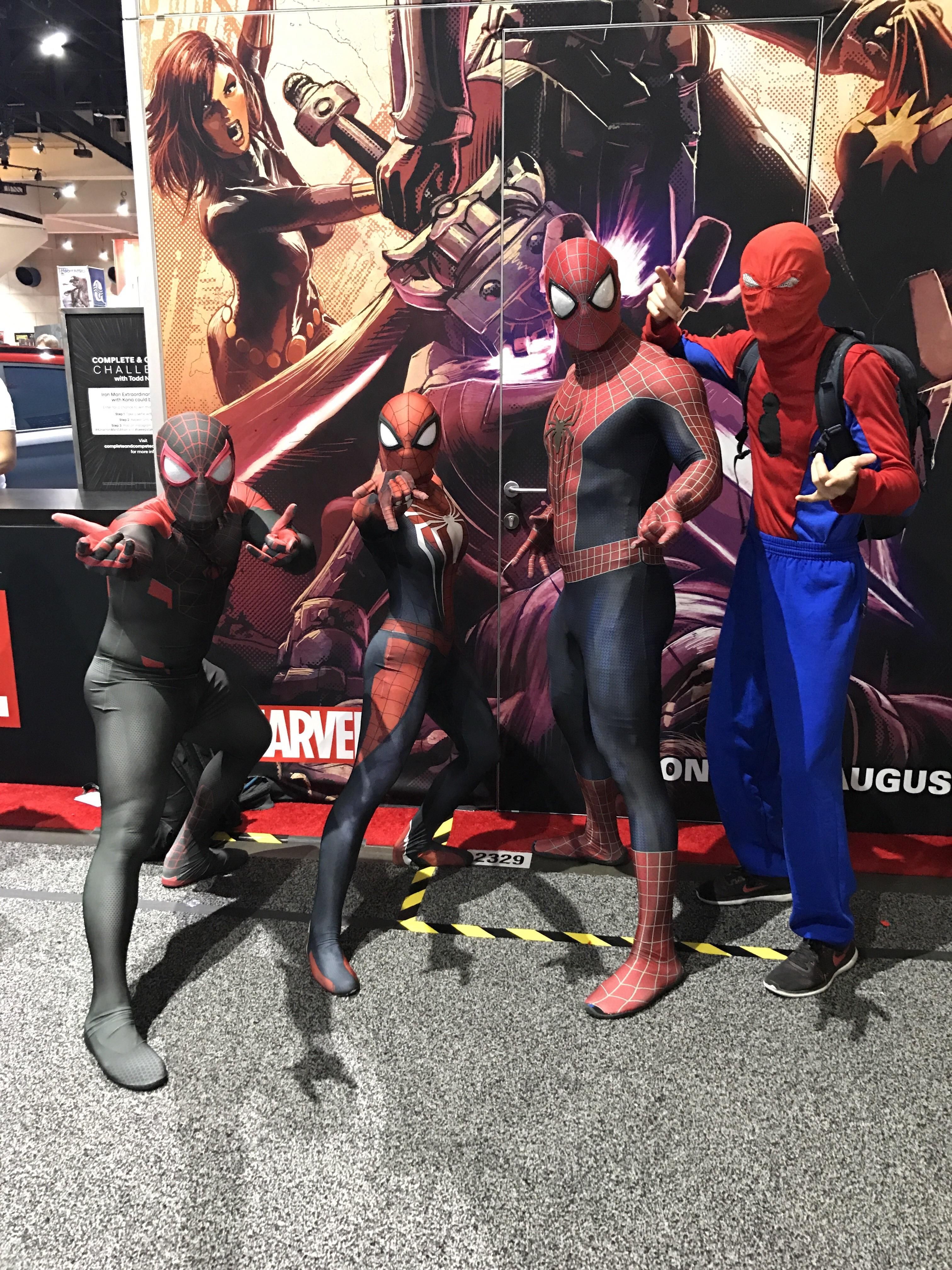 We asked the 3 of them to take a pic of their awesome costumes and this guy jumped in...