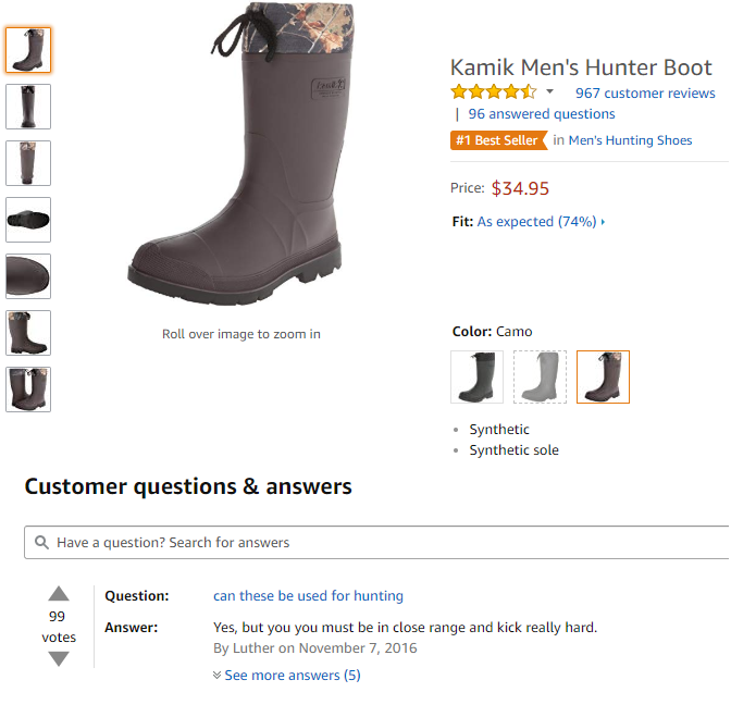 This is a hunting boot.