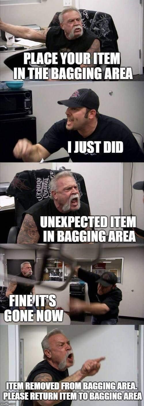 Unexpected item in bagging area