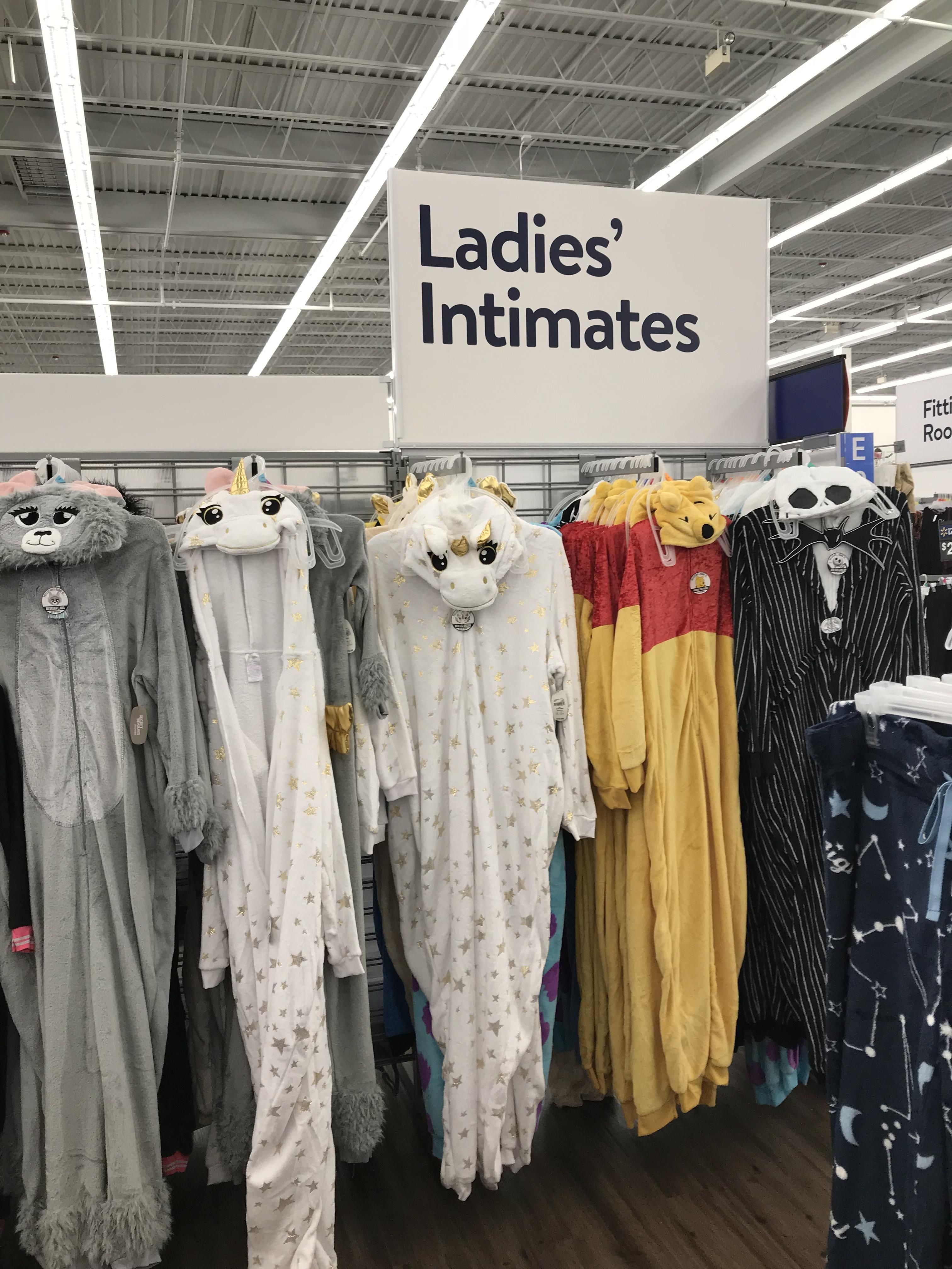 Getting intimate at Walmart.