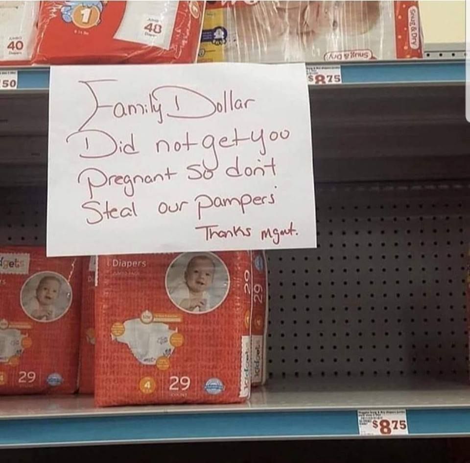 At the local Family Dollar...