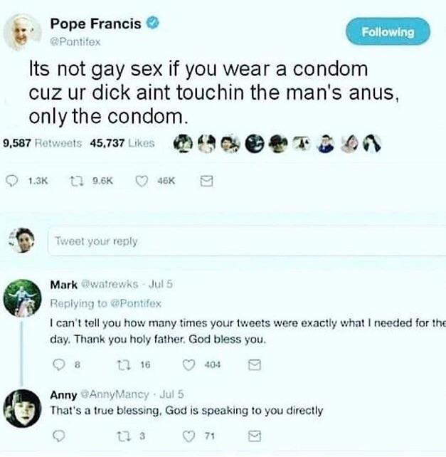 Bless him