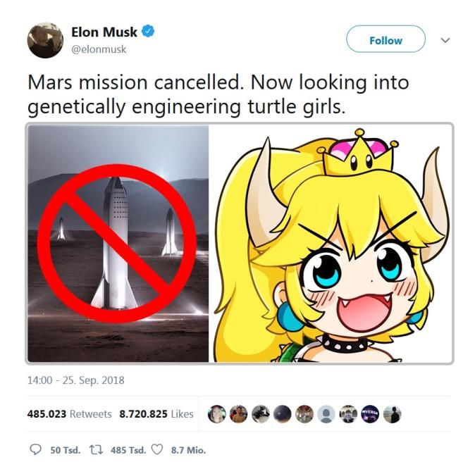 My boy Elon at it again.