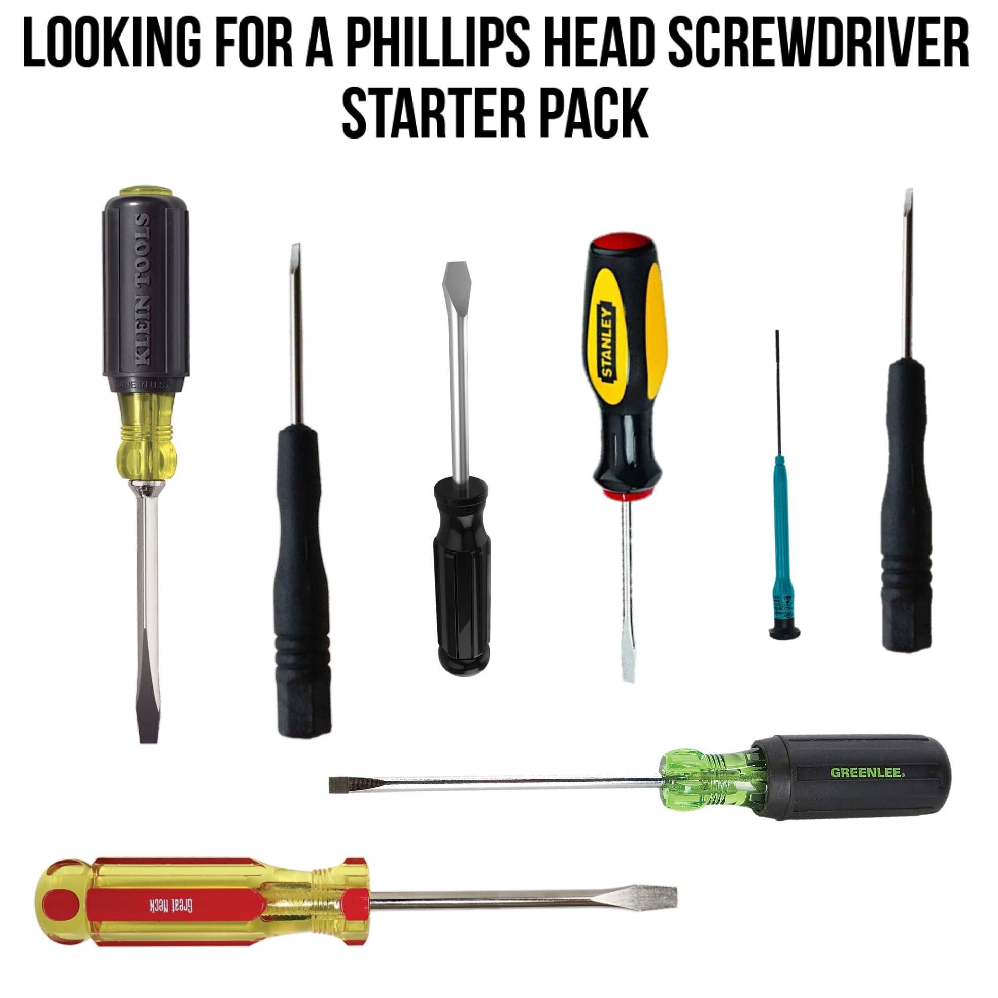 "Looking for a Phillips Head Screwdriver" starter pack