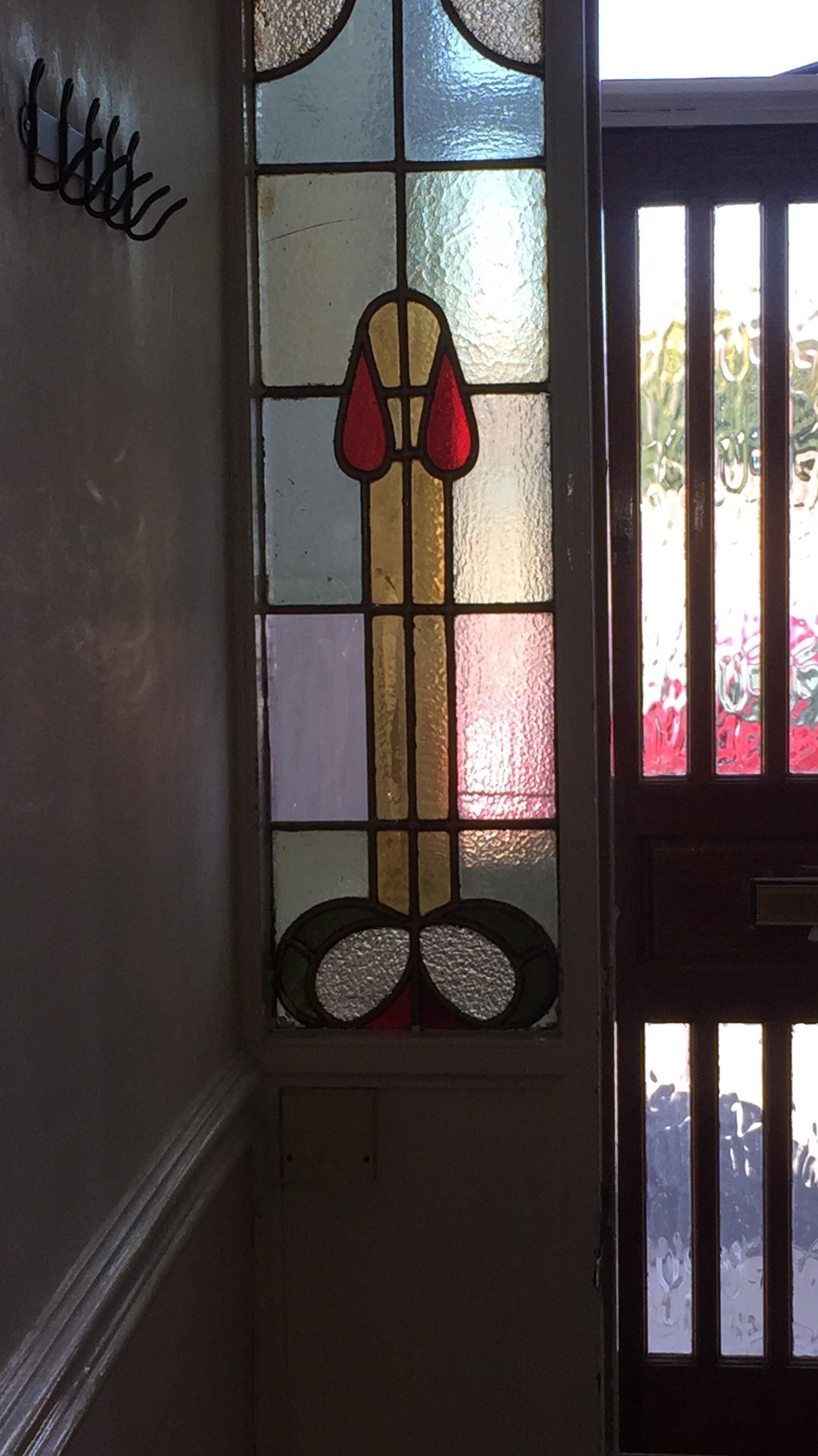 The stain glass windows in my new house