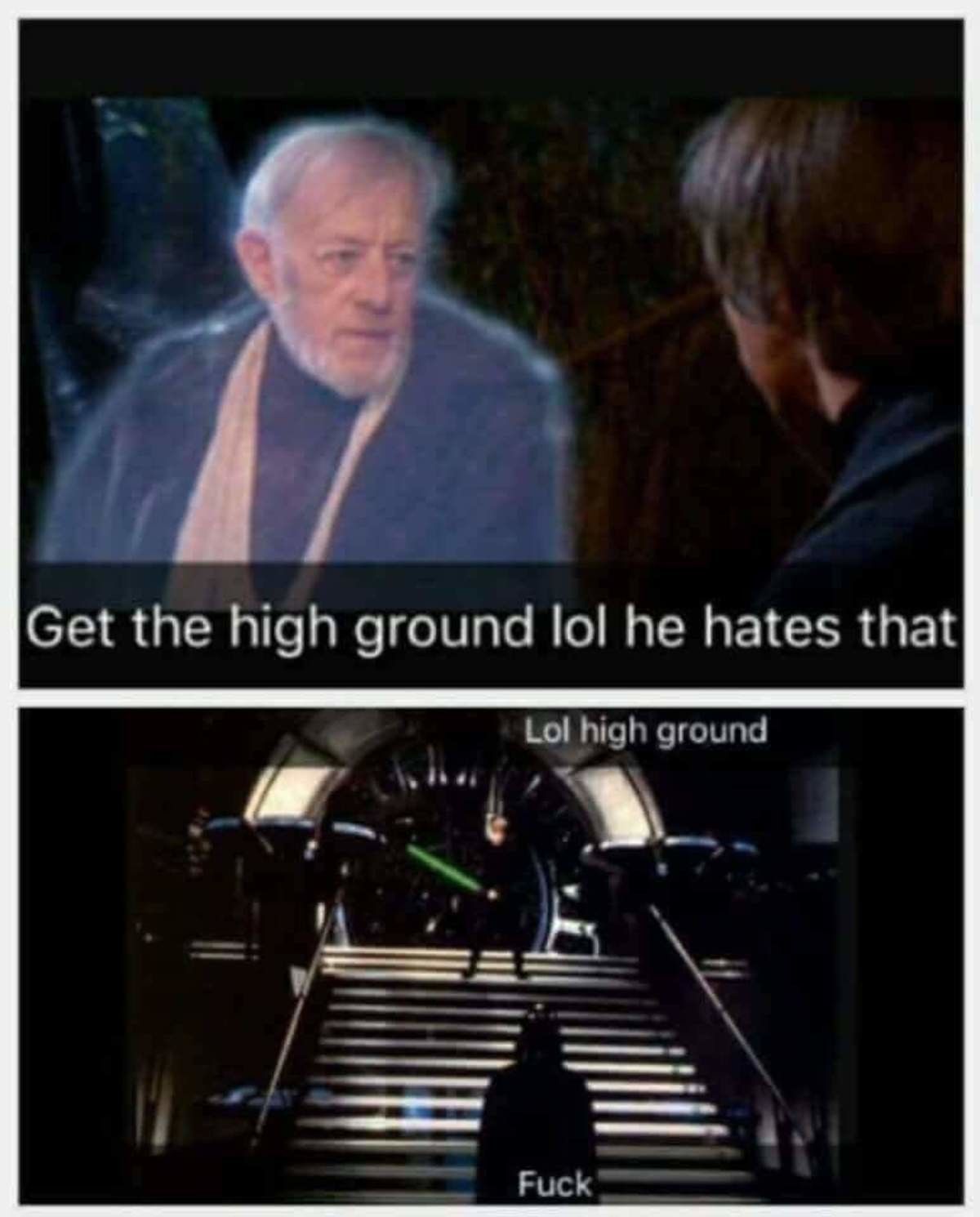 It's over Vader