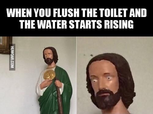Jesus be scared of da Un-Holy water