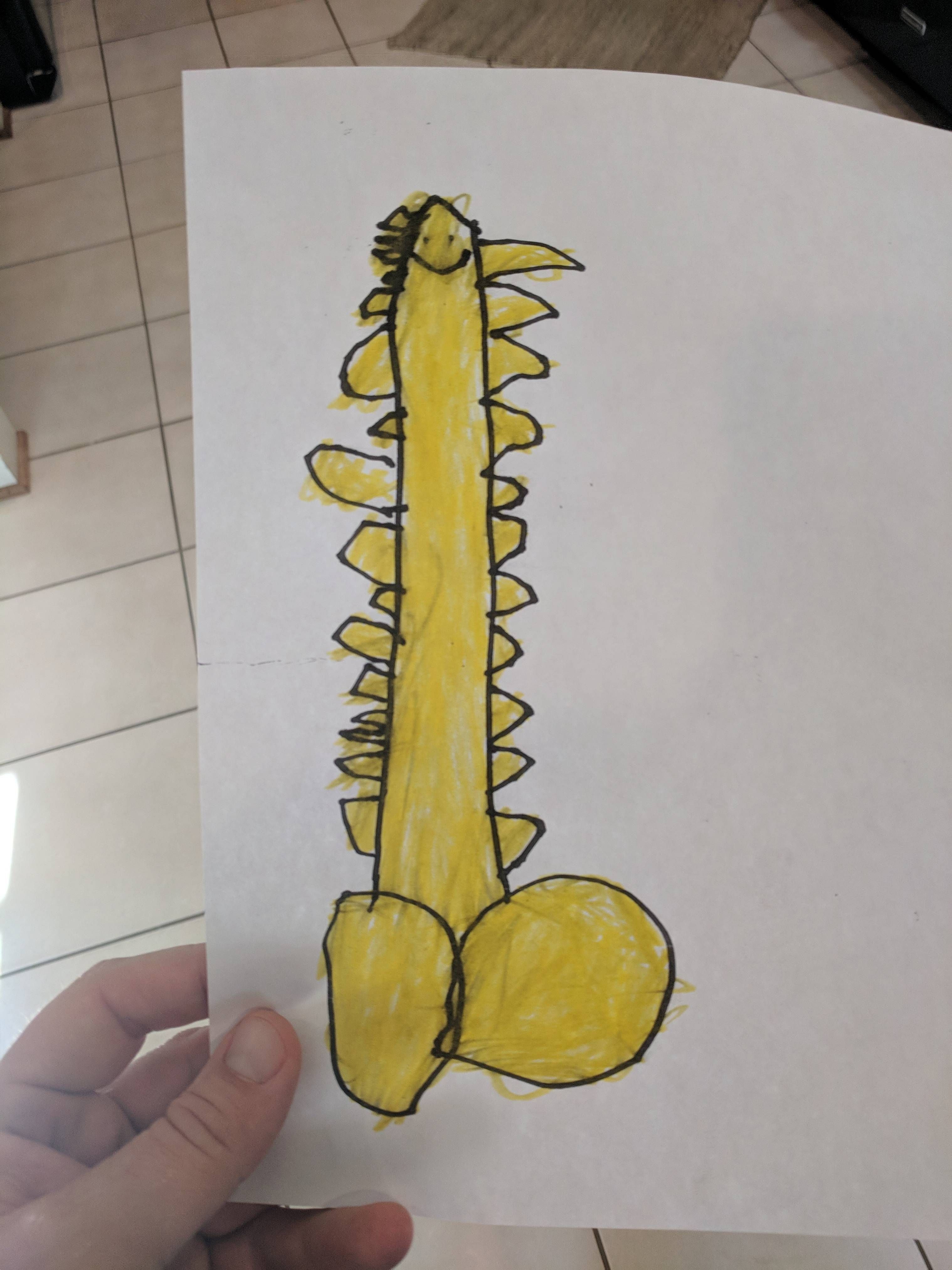 My 4 year old got into drawing this weekend...he calls this masterpiece "The Bee"
