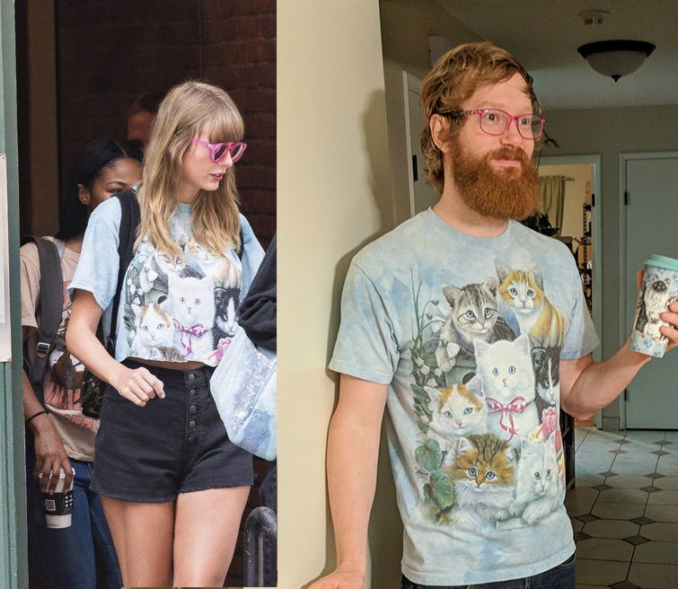 When you find out you have the same wardrobe as Taylor Swift...Who wore it better?