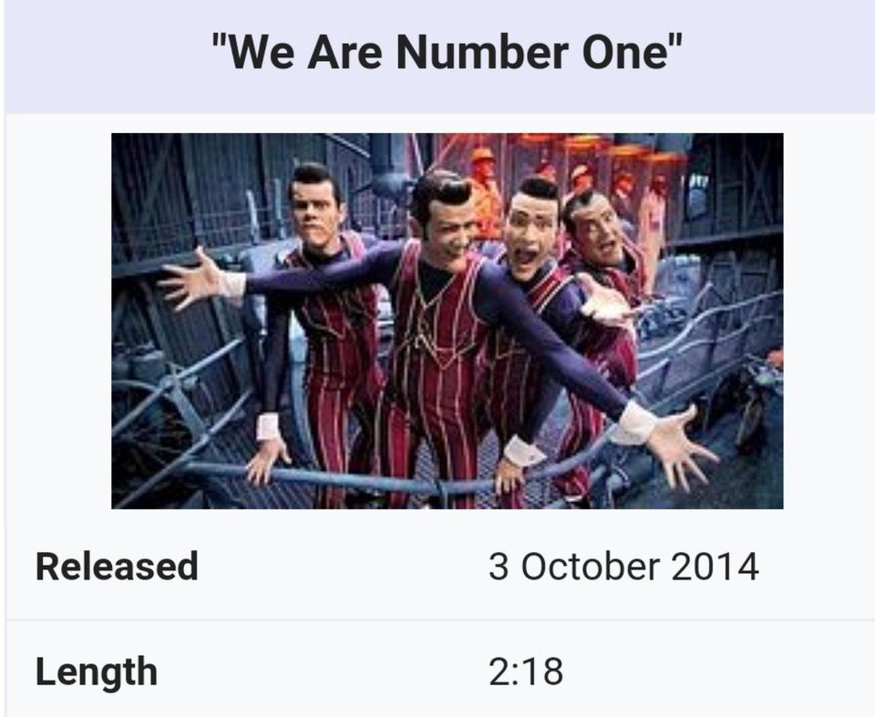 its a pretty good song in case you've never heard about it