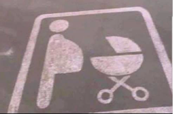 Finally a parking space to overweight men with a webergrill
