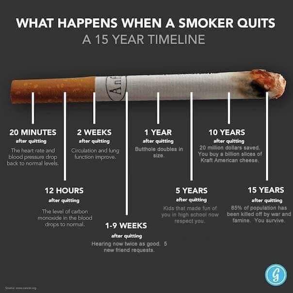 Can't wait to hit one year smoke free! 7 weeks currently after 14 years of smoking.