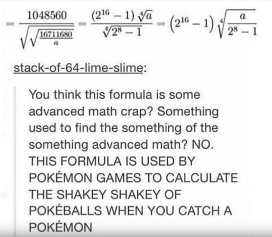 Is anything truly as spooky as useless ultra level math?