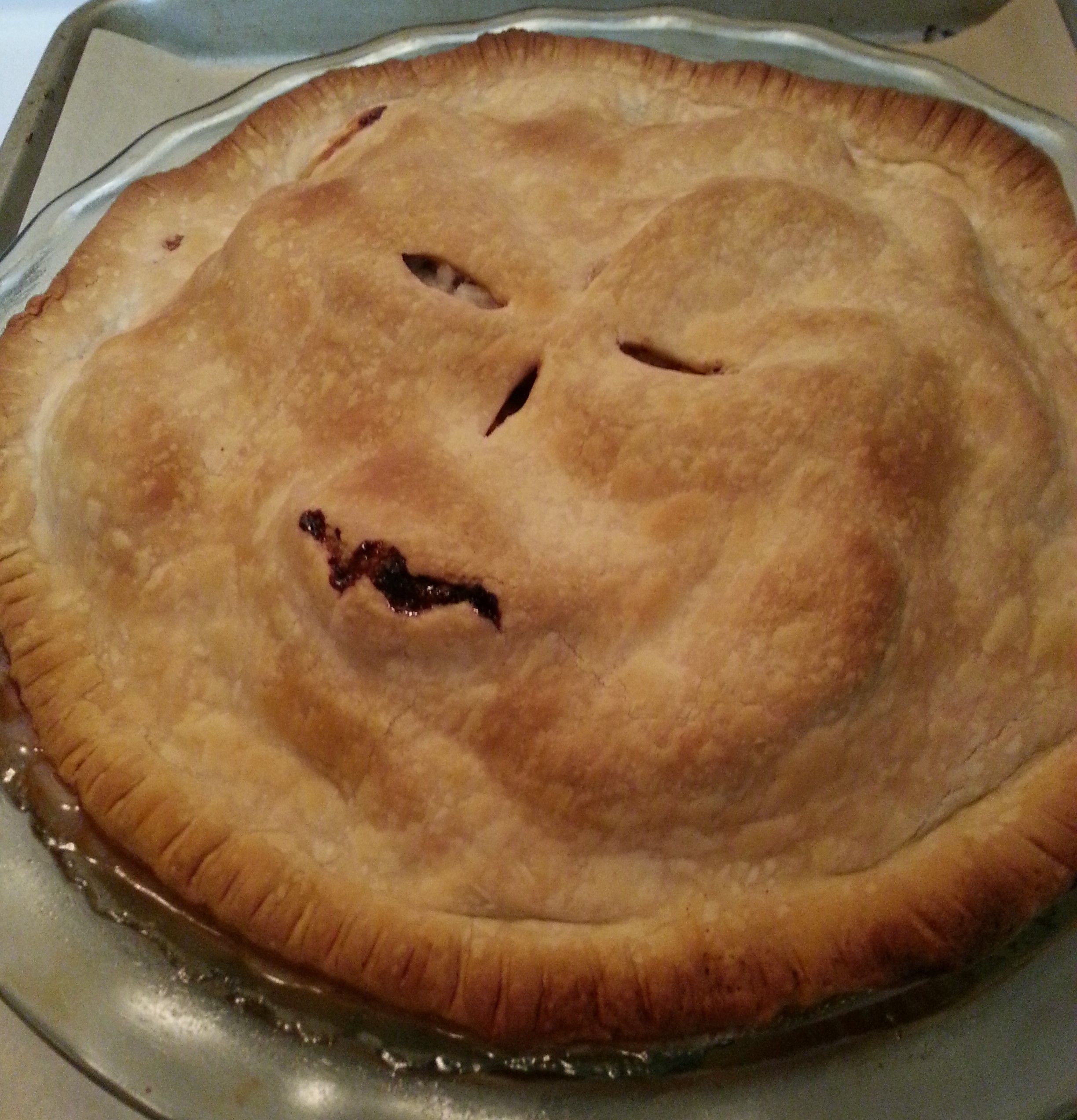 Tried baking a pie. Ended up baking the Necronomicon.