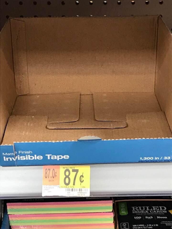 Oh you’re good invisible tape....