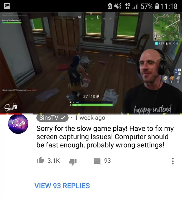 just another virgin playing fortnite
