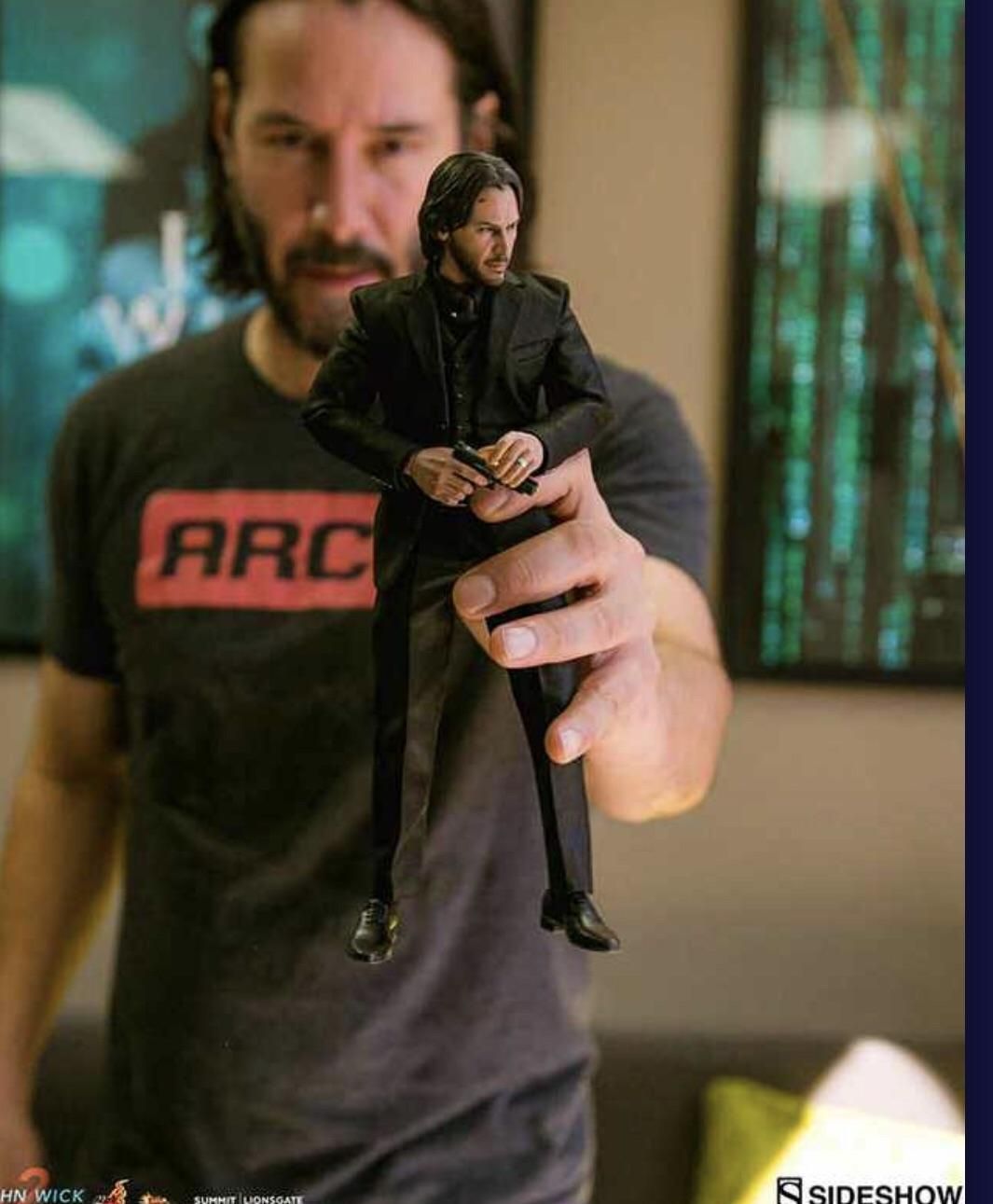 New pic released of Keanu Reeves playing with himself!