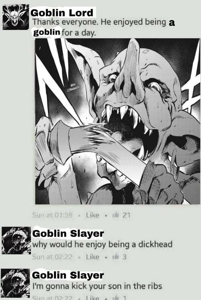 Can we hit goblin children?