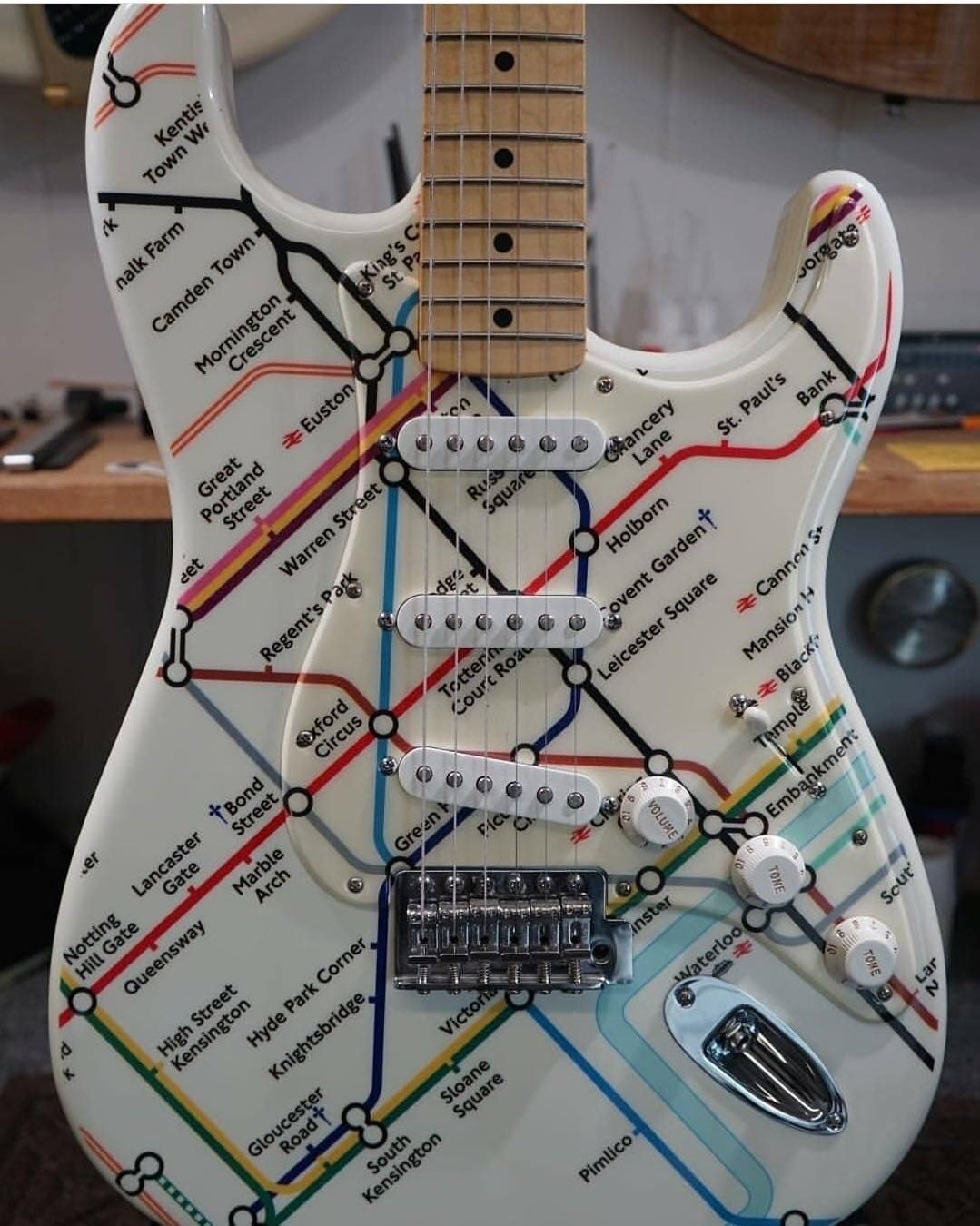 This guitar comes with a built in delay!