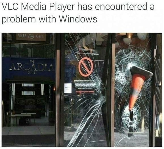 VLC hits windows