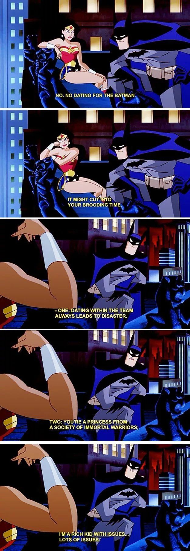 No dating for the batman