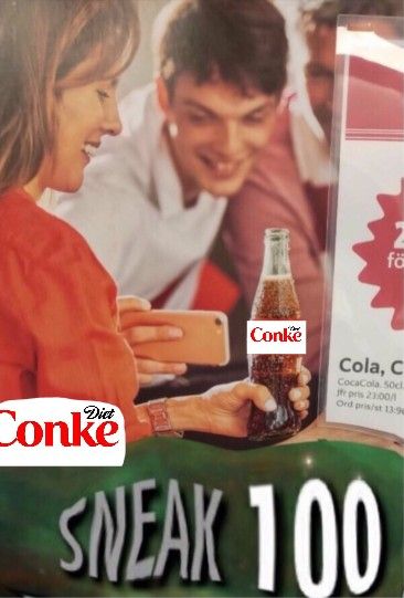 Diet Conke Gang strikes again.