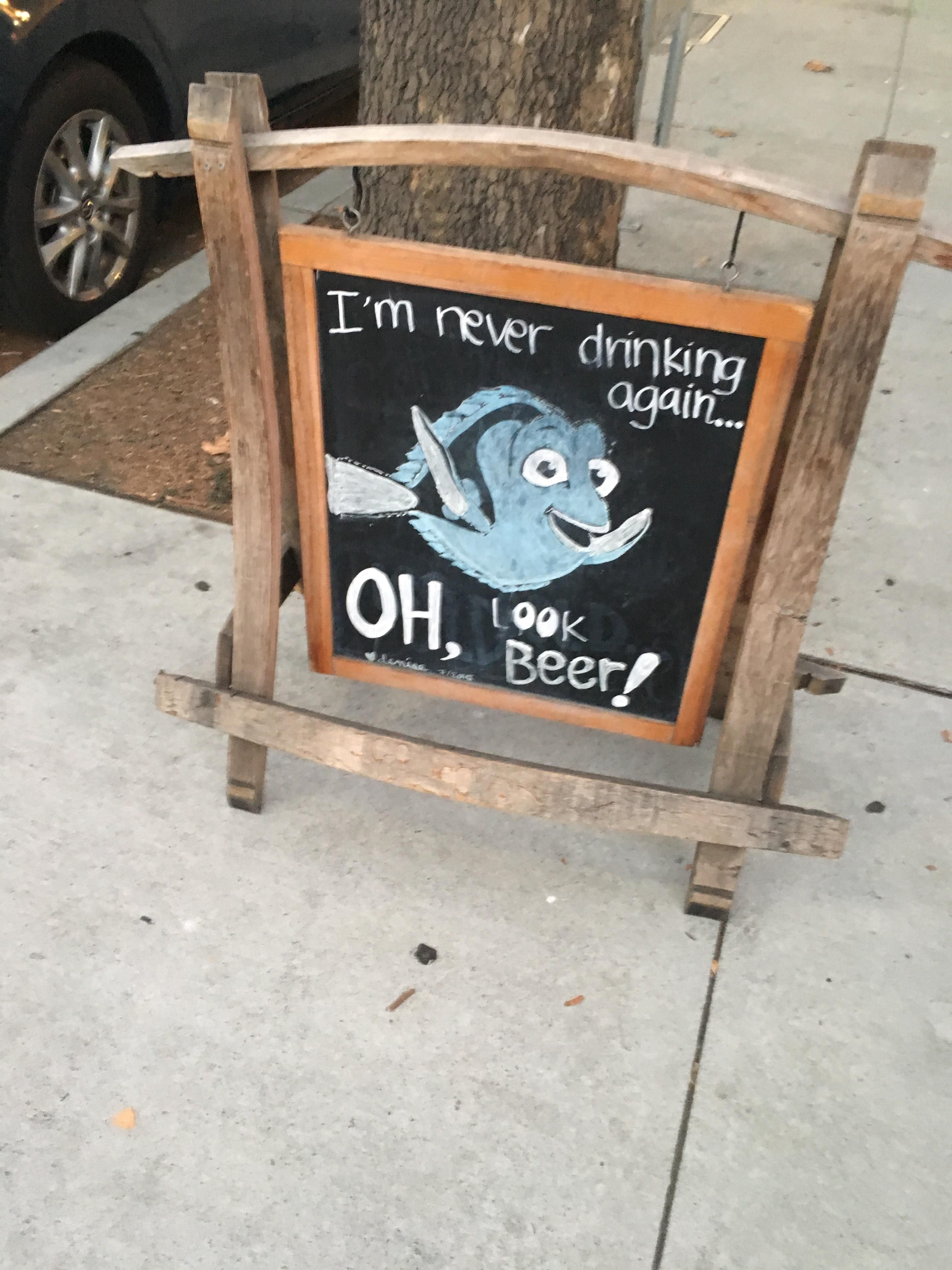 Saw this on front of a local bar