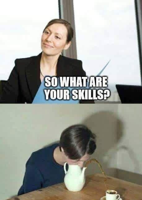 Job interviews be like