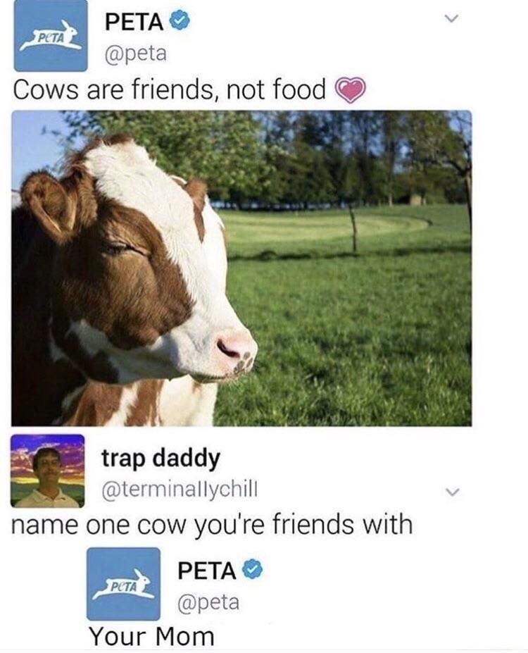 PETA is done with our shit