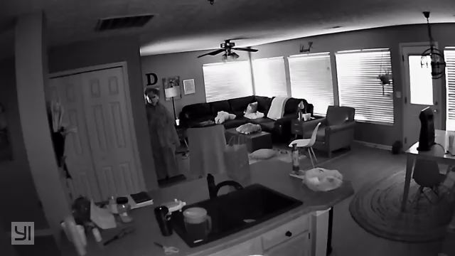 My wife took my two teenage boys to see Halloween. It'll be dark when they get home. So I setup a nice surprise for them when they get back. Checked my security camera and this is what it looks like.