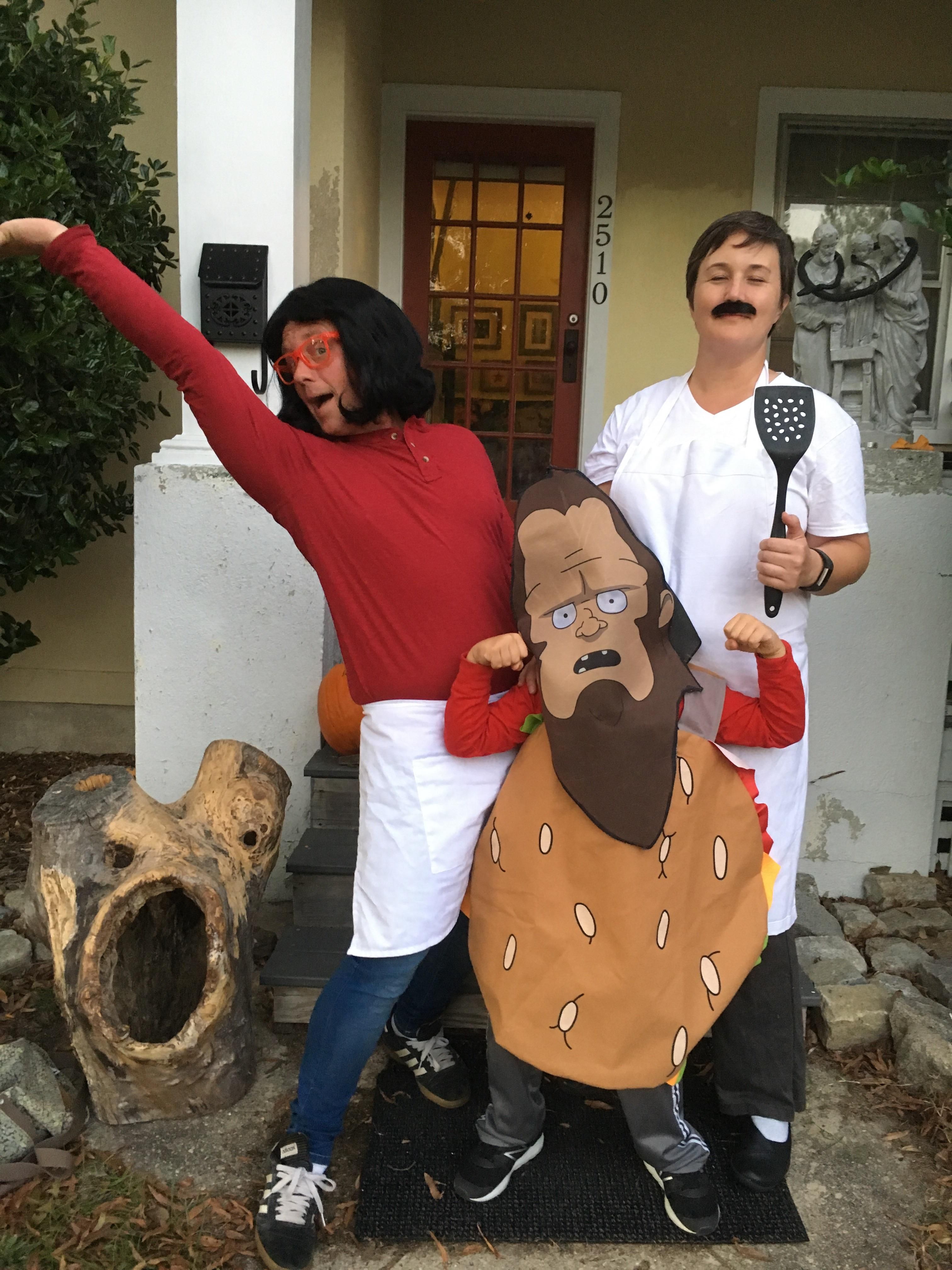 My kid wanted to be Beefsquatch... but my kid’s mom made a better Bob so I was Linda.