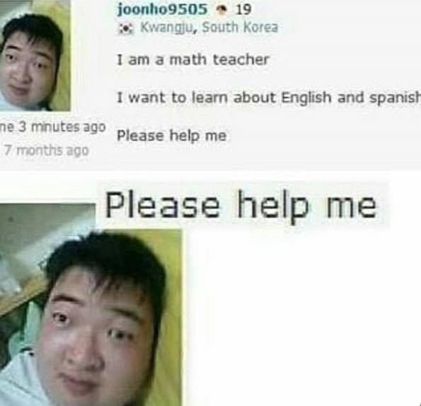 Please help him