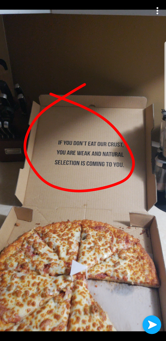 To all the crust haters this pizza place has something to say