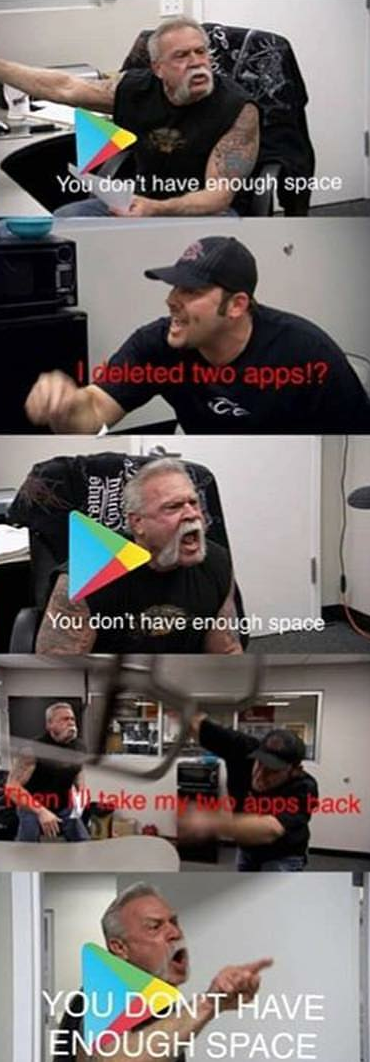 You don't have enough space