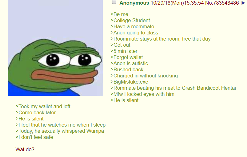 Anon and his roommate