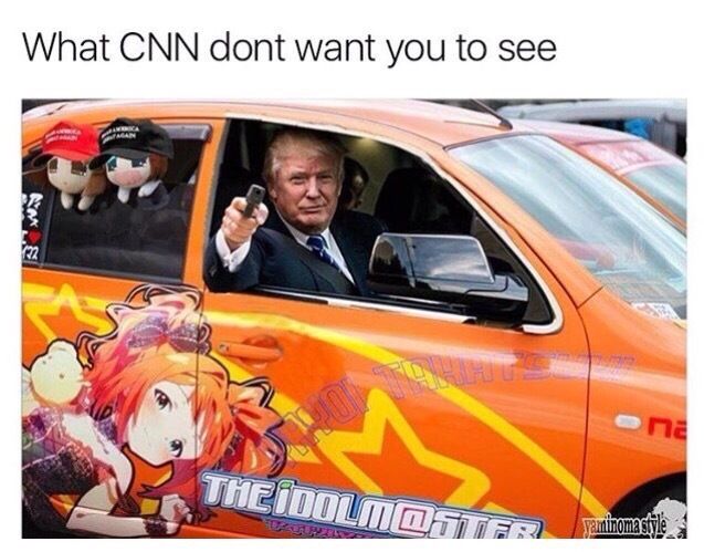 His presence imposes anime on reality