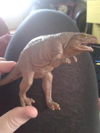 My nephew has a toy dinosaur which we call "sneaky dinosaur" because he looks rather ***ing sneaky.